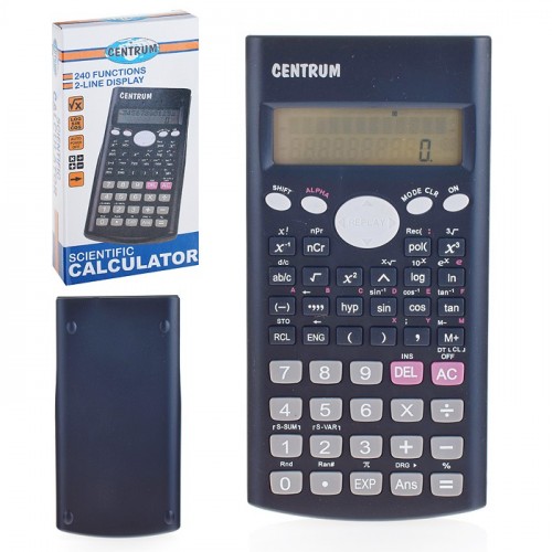 Калькулятор 12 разрядный  (научный), 240 функций, 2х строчный дисплей, 160*80*15мм, в комплект